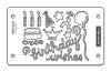 Fiskars Mini ShapeBoss Stencil Set Birthday Wishes