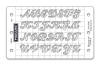 Fiskars Mini ShapeBoss Stencil Set Monogram Letters