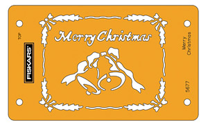 Fiskars CardBoss Stencil Set Merry Christmas