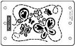 Fiskars Mini ShapeBoss Stencil Set Butterflies