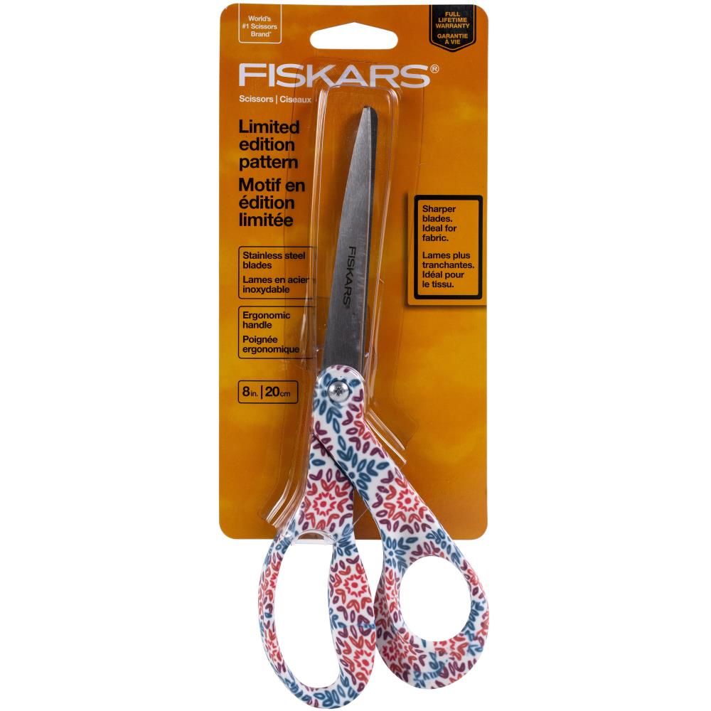 Fiskars Premier Designer Scissors 8" Floral Motif