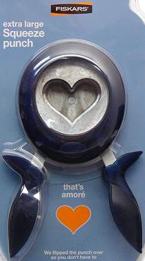 Fiskars Squeeze Punch - That's Amore Heart - Extra Large Punch 2"