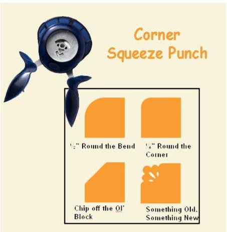 Fiskars Corner Squeeze Punches - 'Round the Bend