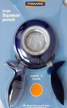 Fiskars Squeeze Punch - Round & Round -  Large
