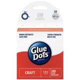 Glue Dots Box - Craft Clear 1/2" 200 pc