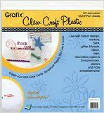 Grafix Clear Medium Weight Plastic 12x12 Sheets 4/Pkg