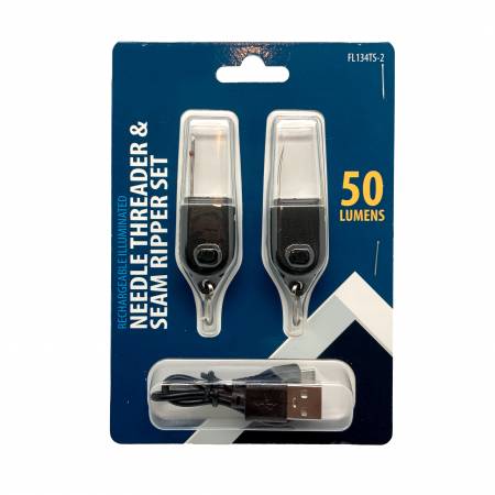 Graphic Impressions Rechargeable Ligted USB Needle Threader and Seam Ripper