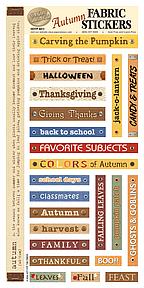 HOTP Fabric Stickers - Autumn Stickers