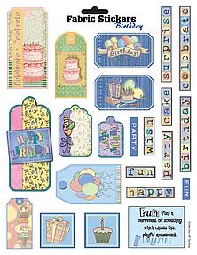 HOTP Fabric Stickers - Birthday Stickers