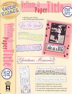 HOTP Paper Pizazz - Vellum & Paper Titles Cut Outs
