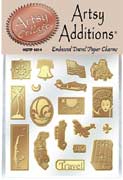 HOTP Charms - Artsy Additions Embosed Travel Paper Charms
