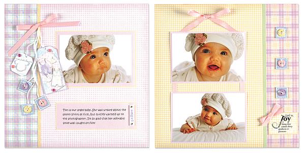 HOTP Almost Done Scrapbook Page Kit - Baby Girl