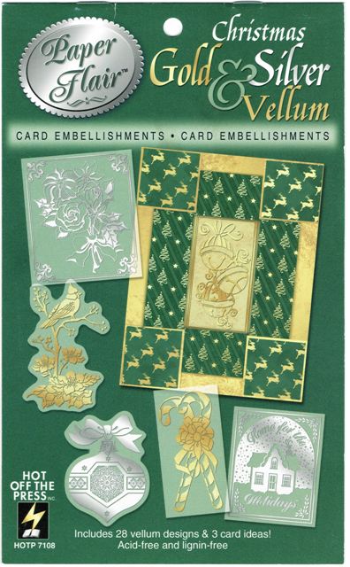 HOTP Paper Flair Gold & Silver Vellum - Christmas
