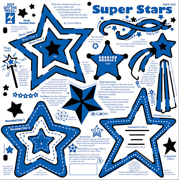 HOTP Template - 12x12 - Super Stars