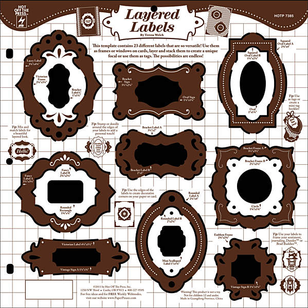 HOTP Template - 12x12 - Layered Labels