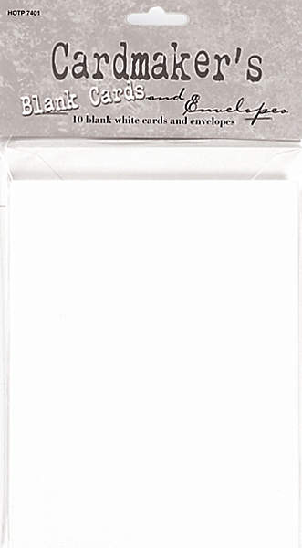 HOTP Cardmaker's Blank Cards & Envelopes, White 10 pack