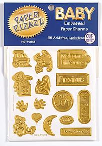 HOTP Charms - Baby Embossed Paper Charms Cut-Outs