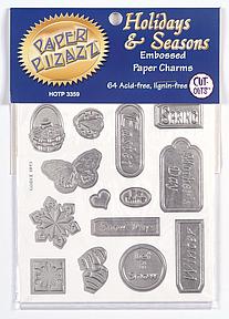 HOTP Charms - Holidays & Seasons Embossed Paper Charms