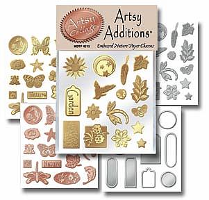 HOTP Charms - Artsy Additions Embossed Nature Paper Charms