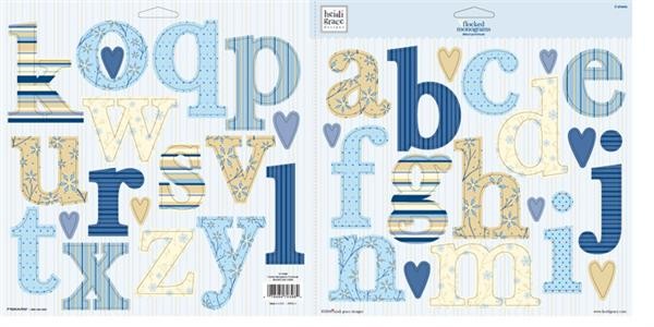 Heidi Grace Designs - Snowflake Park - Flocked Monograms