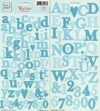 Heidi Grace Designs - Alphabet Cardstock Stickers - Wildflowers