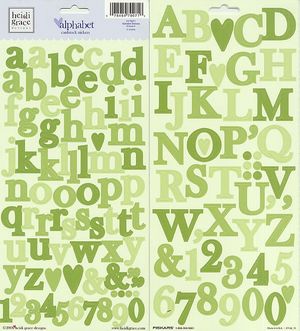 Heidi Grace Designs - Alphabet Cardstock Stickers - Vinyard