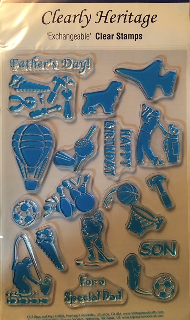 Heritage Handcrafts Clear Stamps - Boys & Toys