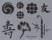 Indygo Junction Stencil - Asian Elements