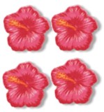 JHB Buttons - 3/4" Hibiscus Dark Pink 2 per Pkg