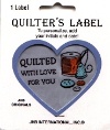 JHB Quilter's Label Quilted with Love for You