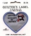 JHB Quilter's Label Quilted with Love by Mother
