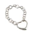 SS Tiffany's Inspired Heart Clasp Bracelet