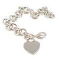 SS Tiffany's Inspired Classic Heart Tag Bracelet