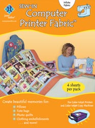 June Tailor Printer Fabric White 4 pc
