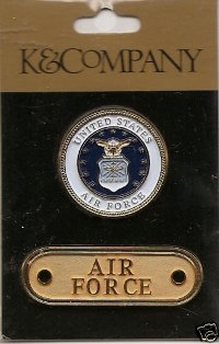 Military Metal Art Metal 2 Piece Set - Air Force