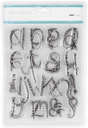 Kaisercraft Clear Doodled Alphabet Stamp