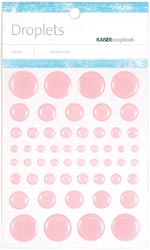 Droplets Stickers 54/Pkg - Pink