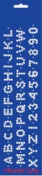 Hotfix Crystal Style Stencil - Alphabet