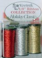 Kreinik 1/8in Metallic Ribbon Pack 3ct Holiday Classic