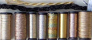 Kreinik Metallic Thread Assortment -Color Effects Collection - Energy (Gold)