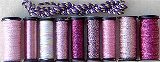 Kreinik Metallic Thread Assortment -Color Effects Collection - Happiness (Pink)