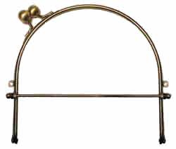 Purse Frame 6" with Loops for Handle, Removable for Multiple Bags