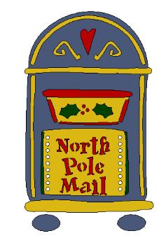 Lasting Impressions Brass Stencil - North Pole Mail