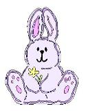 Lasting Impressions Brass Stencil - Bunny with Flower
