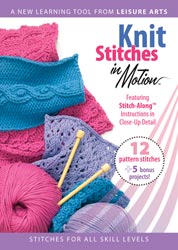 Leisure Arts - Knit Stitches in Motion DVD