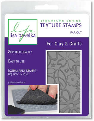 Lisa Pavelka Signature Series Texture Stamps - 2 styles Sets - Far Out -  Dancing Dots & Groovy