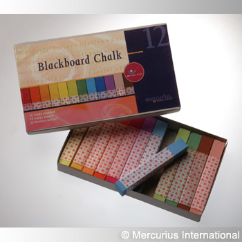Mercurius Blackboard Pastel Chalk - 12 Colors