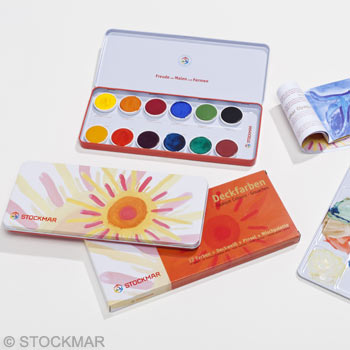 Stockmar Opaque Colour Box 12 colours - English box version