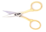 Nifty Notions Scissors - 3-1/2" Gold Handle Embroidery Scissor
