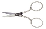 Nifty Notions Scissors - 3-1/2" Nickel Plated Curved Embroidery Scissor